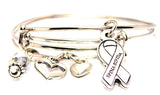 Spina bifida jewelry, Spina bifida awareness jewelry, awareness jewelry, awareness ribbon bracelet