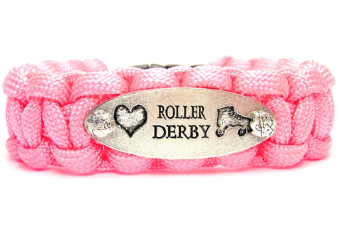 Love Roller Derby 550 Military Spec Paracord Bracelet