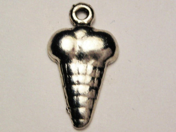 Ice Cream Sugar Cone Genuine American Pewter Charm