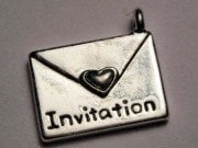 Invitation Genuine American Pewter Charm