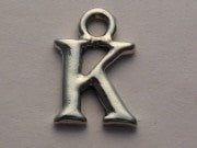 Initial K Genuine American Pewter Charm