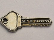 Key To Success Genuine American Pewter Charm