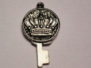 Key To The Castle Genuine American Pewter Charm