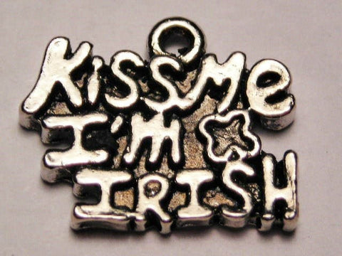 Kiss Me I'm Irish Genuine American Pewter Charm