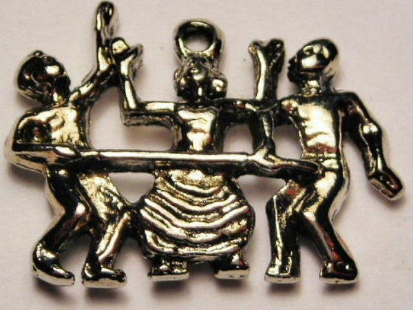 Limbo Party Time Genuine American Pewter Charm