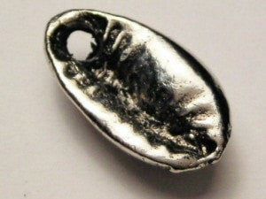 Cowrie Shell Genuine American Pewter Charm