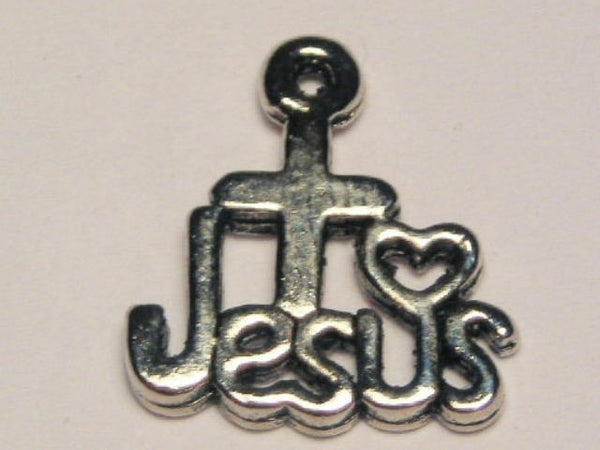 Love Jesus Genuine American Pewter Charm