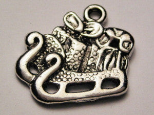 Sleigh Of Gifts Genuine American Pewter Charm