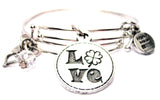 four leaf clover bracelet, four leaf clover bangles, four leaf clover jewelry, Irish bracelet