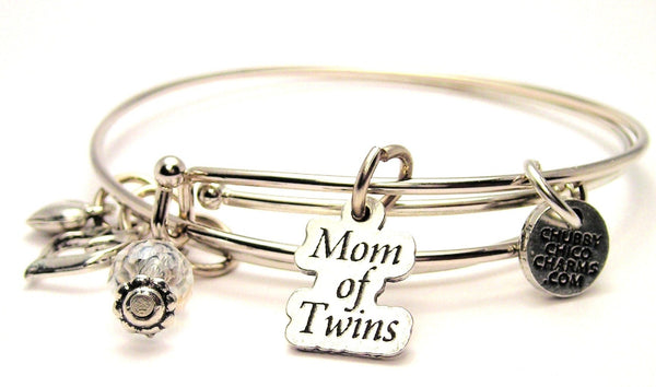 mom of twins bracelet, mom of twins bangles, mom bracelet, mother bracelet, twin bracelet