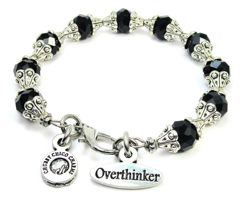 Overthinker Capped Crystal Bracelet