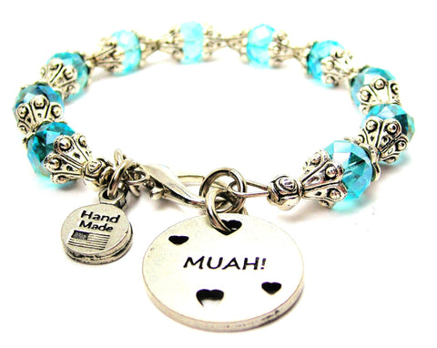 Muah Capped Crystal Bracelet