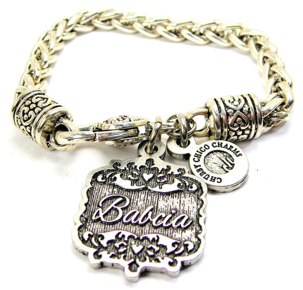 Babcia Victorian Scroll Cable Link Chain Bracelet