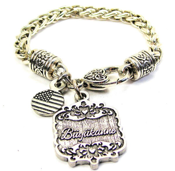 Buyukanne Victorian Scroll Cable Link Chain Bracelet