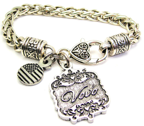 Vovo Victorian Scroll Cable Link Chain Bracelet