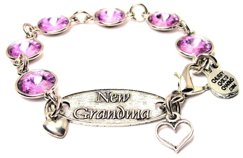 New Grandma Crystal Connector Bracelet