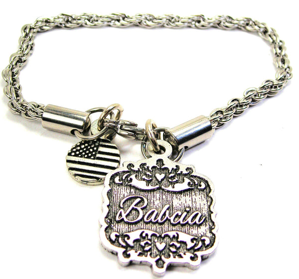 Babcia Victorian Scroll Rope Chain Bracelet