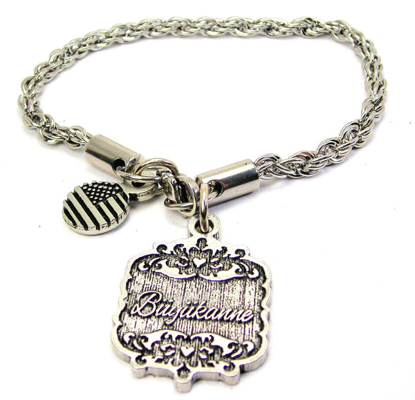 Buyukanne Victorian Scroll Rope Chain Bracelet