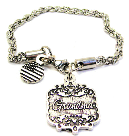 Grandma Victorian Scroll Rope Chain Bracelet