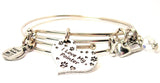 dog lover bracelet, I love dogs bracelet, pointer dog bracelet, animal rights bracelet, animal awareness bracelet