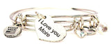 I love you more bracelet, I love you bracelet, love bracelet, love expression bracelet