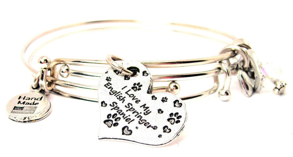 English Springer spaniel bracelet, dog lover bracelet, animal lover bracelet, adoption awareness bracelet