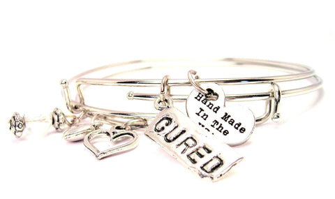 Cured Expandable Bangle Bracelet Set