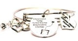 A Woman Is Like A Tea Bag You Never Know How Strong It Is Until It's In Hot Water Expandable Bangle Bracelet Set
