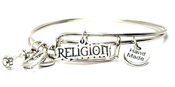 Religion Expandable Bangle Bracelet Set