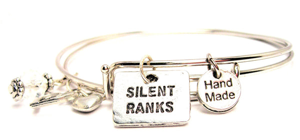 Silent Ranks Expandable Bangle Bracelet Set