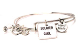 Soldier Girl Expandable Bangle Bracelet Set