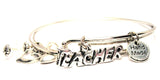 Teacher Expandable Bangle Bracelet Set