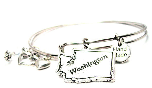 Washington Expandable Bangle Bracelet Set