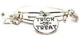 Trick Or Treat Circle Expandable Bangle Bracelet Set