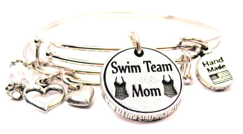 swim team bracelet, mom bracelet, sports bracelet, sports jewelry