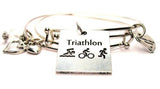 Triathlon Expandable Bangle Bracelet Set