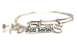 Anti Social Expandable Bangle Bracelet Set