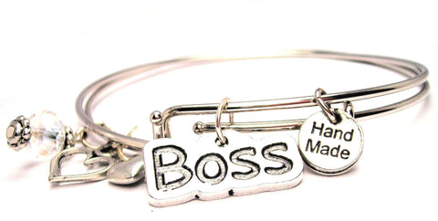 Boss Expandable Bangle Bracelet Set