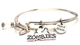 I Stab Zombies Expandable Bangle Bracelet Set