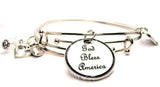 God Bless America Expandable Bangle Bracelet Set