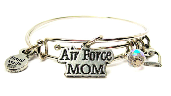 Air Force Mom Expandable Bangle Bracelet