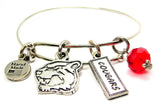 Cougar Mascot With Cougars Tab Expandable Bangle Bracelet