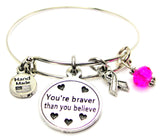 Braver,  Believe,  Awareness,  Love,  Ribbon