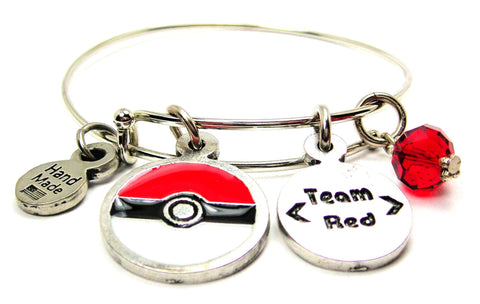 Pokeball Pokémon Team Red - Show Your Valor Bangle Bracelet
