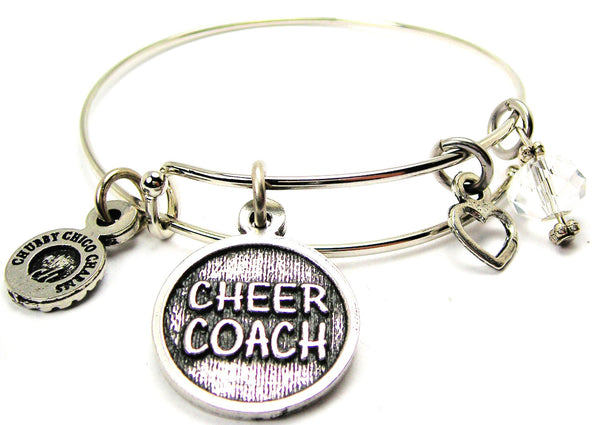 Cheer Coach Bangle Bracelet