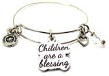 Children Are A Blessing Bangle Bracelet
