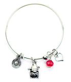 Valentine Gnome Expandable Bangle Bracelet