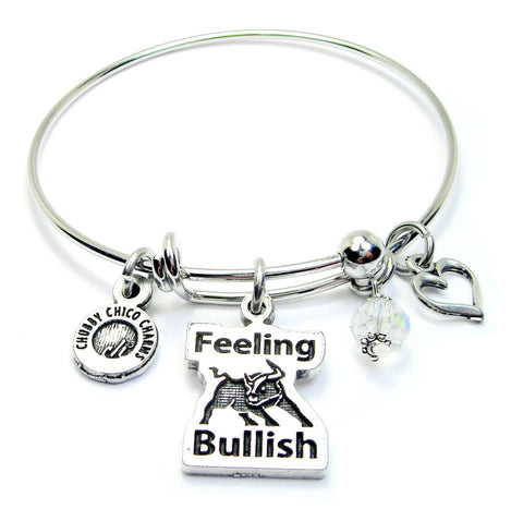 Feeling Bullish Expandable Bangle Bracelet