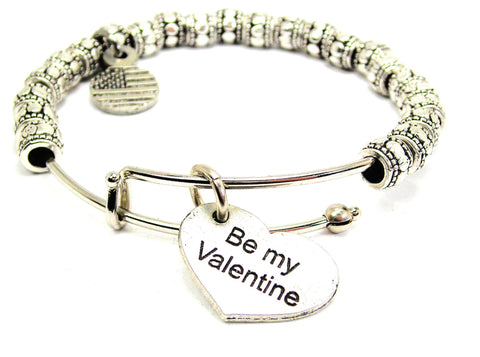 Be My Valentine Metal Beaded Bracelet