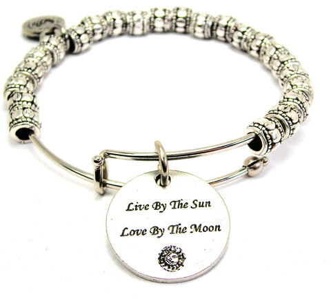 Live By The Sun Love By The Moon Metal Beaded Bracelet
